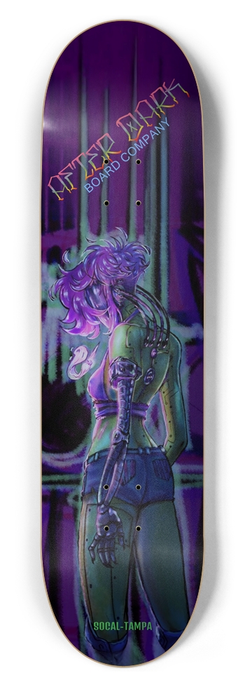 Cyber (Silver) 8-1/2 Skateboard Deck