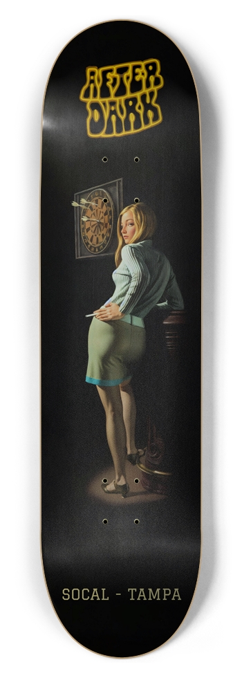 Dart Girl 2.0 (Silver) 8-1/2 Skateboard Deck