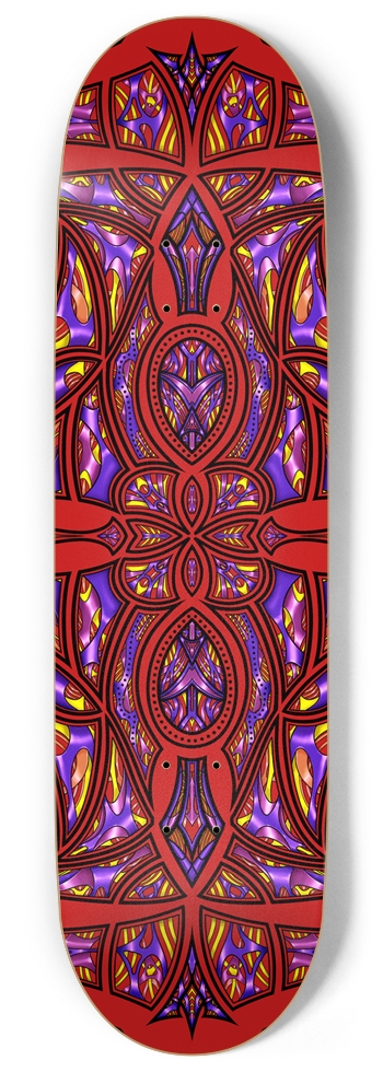 Art Graphix Red No.09 9" x 34" 9 Inch Skateboard
