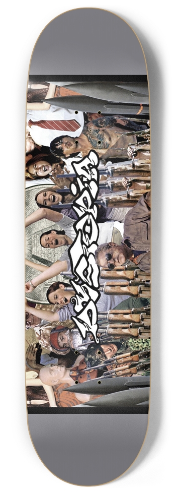 Crust Punk Band Dystopia Self Titled Deck 9 Inch Skateboard