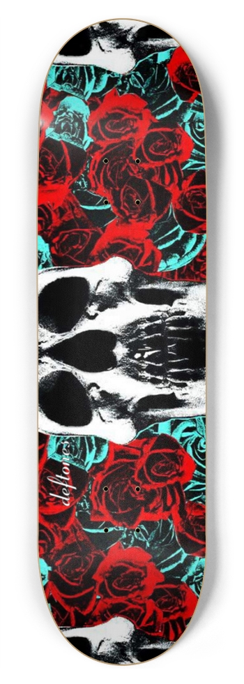 Red Roses Deftones Self Title Deck 8-3/4 Inch Skateboard