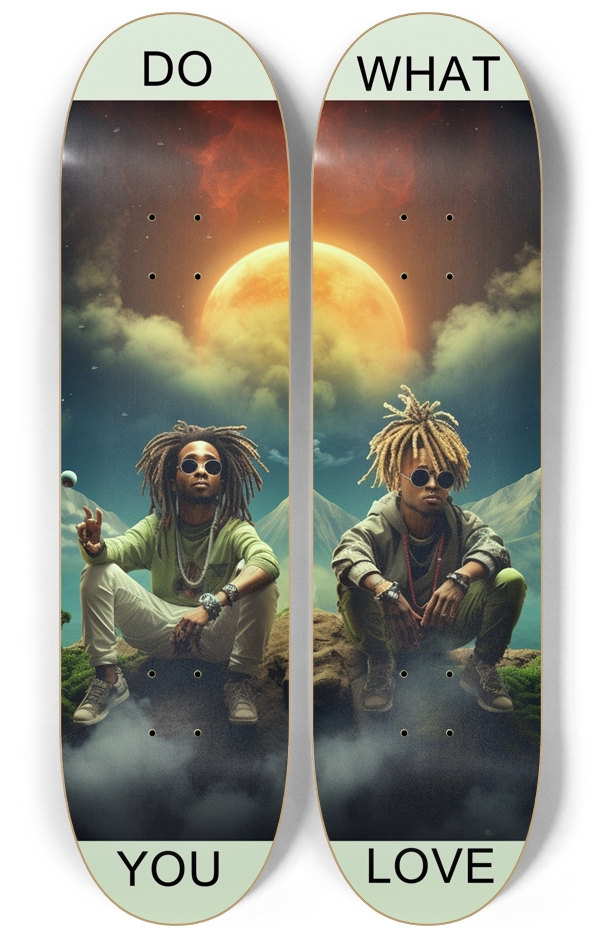 DO WHAT YOU LOVE Skateboard Series 2 Deck Wall Series