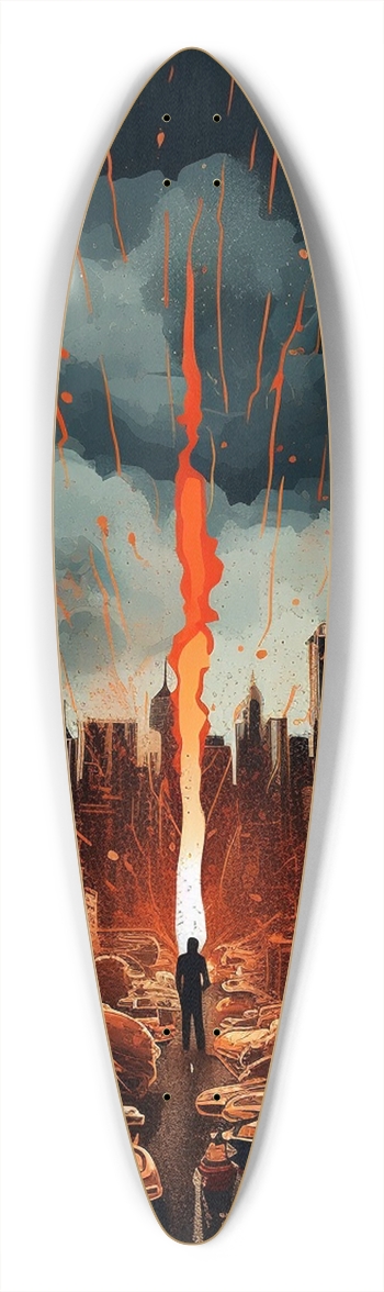 Man on Fire Longboard Pintail Longboard