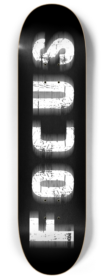 Focus Skatedeck 8.25" x 32"- Black Lettering 8-1/4 Skateboard Deck