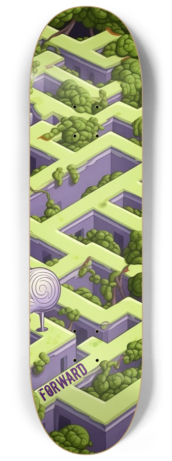 KEEP MOVING FORWARD Skateboard Series #3 8-1/4 Skateboard Deck