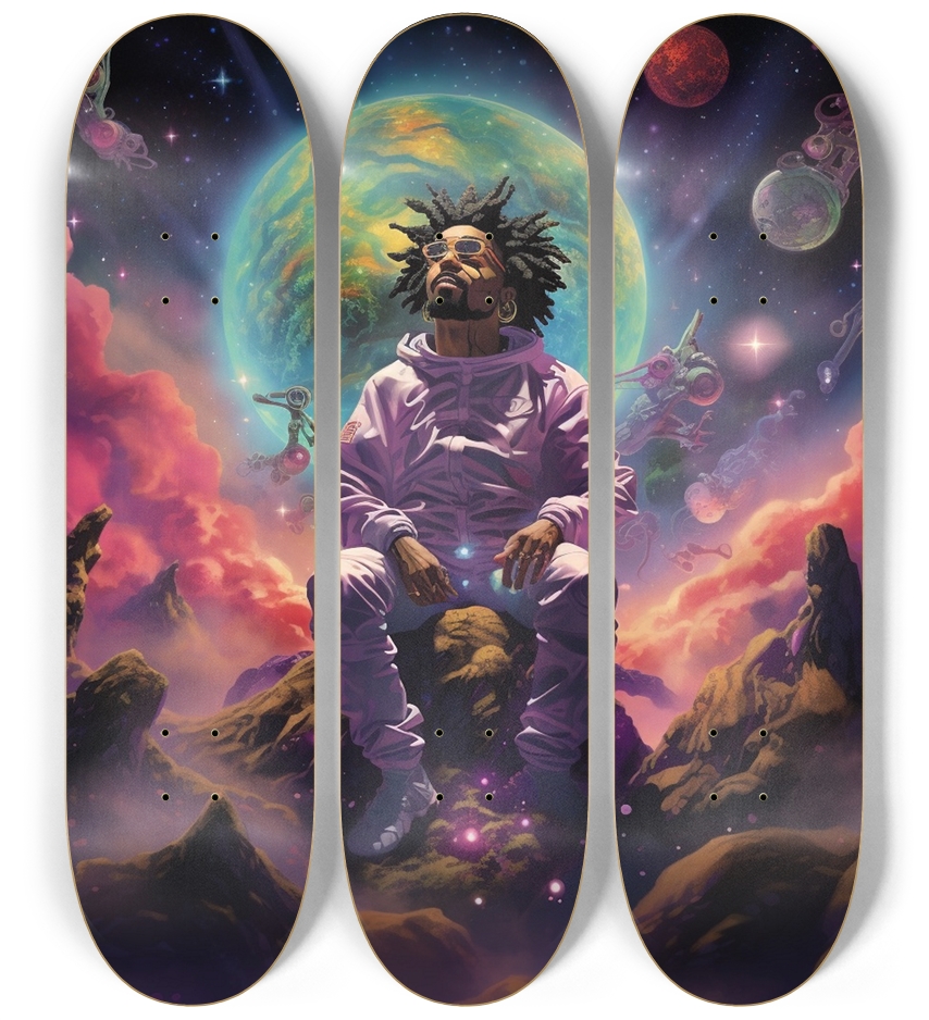 Stardust Skateboard Series 3 Deck Wall Series