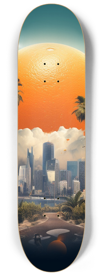 City of Oranges Skateboard Series #2 8-1/4 Skateboard Deck