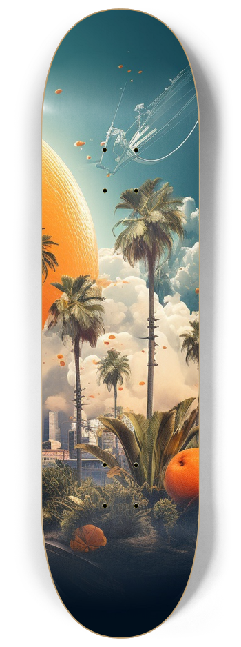 City of Oranges Skateboard Series #3 8-1/4 Skateboard Deck
