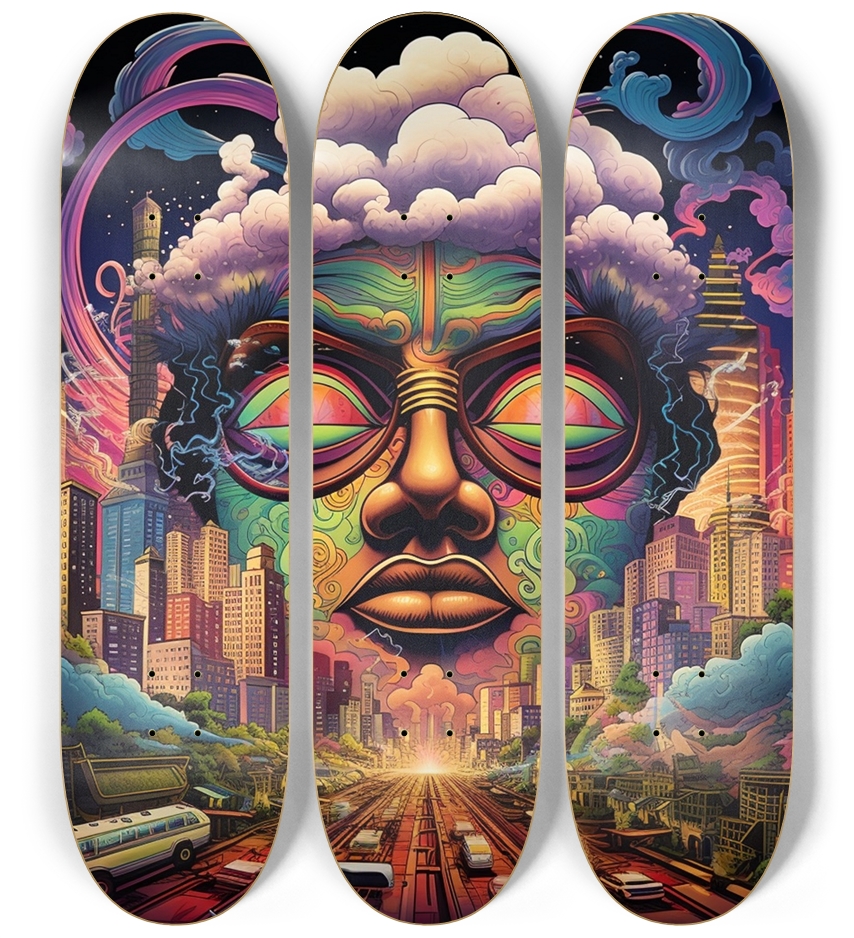 Atlien Skateboard Series 3 Deck Wall Series