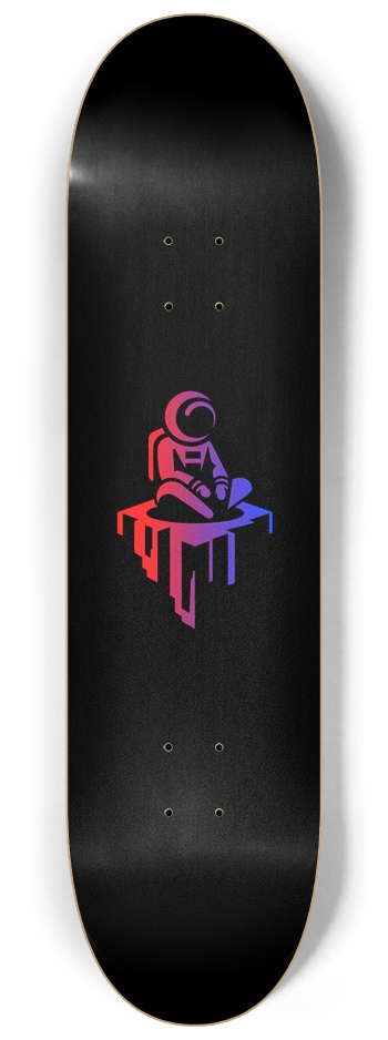 Flooko Alt Logo - Red and Blue 8-1/4 Skateboard Deck