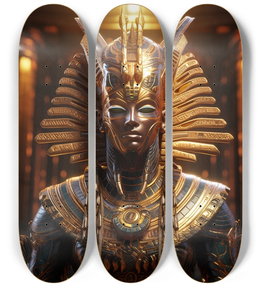Pharroh Skateboard Series 3 Deck Wall Series