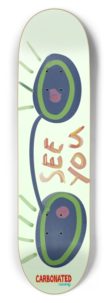 See You 8.5 Glow Deck 8-1/2 Skateboard Deck