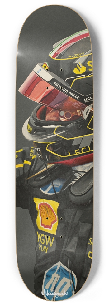 9" Charles Leclerc Monza 2024 9 Inch Skateboard