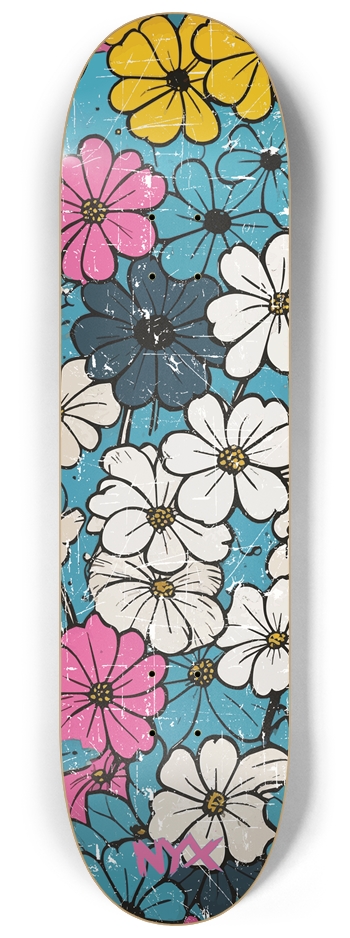 Flowers 8-1/4 Skateboard Deck