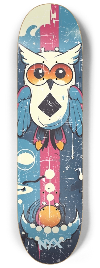 Owl 8-1/4 Skateboard Deck