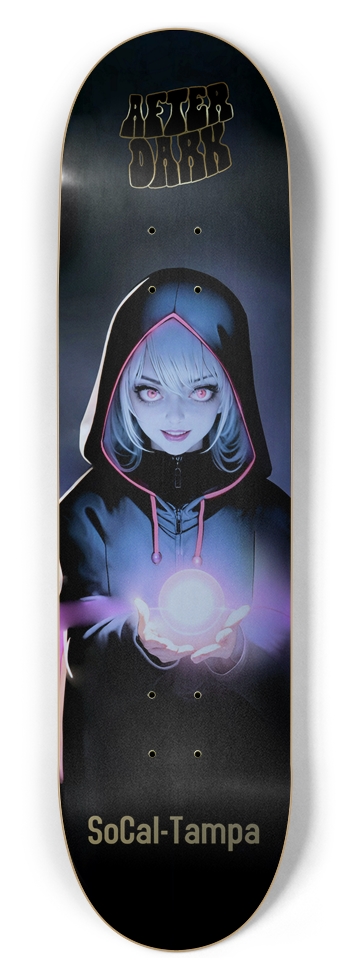 A Mischievous Smile Silver 8-1/2 Skateboard Deck