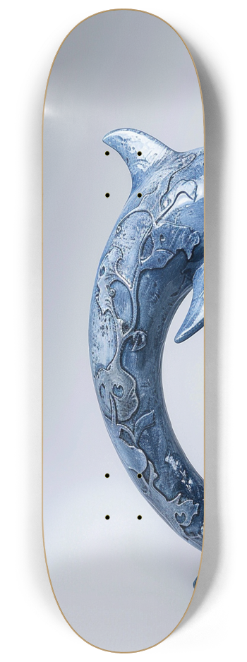 Dolphine pisces Deckwall customn Skateboard Ser #1 8-1/4 Skateboard Deck