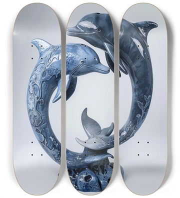 Dolphine pisces Deckwall customn Skateboard Series
