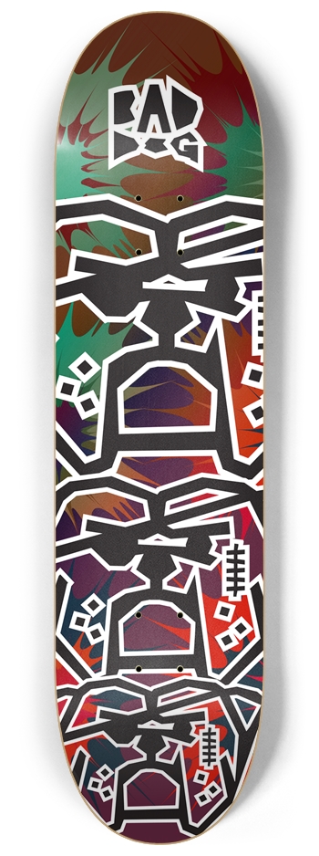 Bad Dog Stacked TNT multicolor #2 8-1/4 Skateboard Deck
