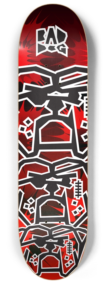 Bad Dog Stacked TNT red #1 8-1/4 Skateboard Deck