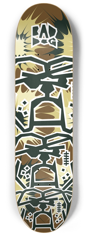 Bad Dog Stacked TNT brown 8-1/4 Skateboard Deck