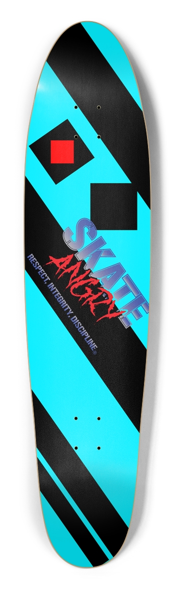 Black & Blue Longboard Shape