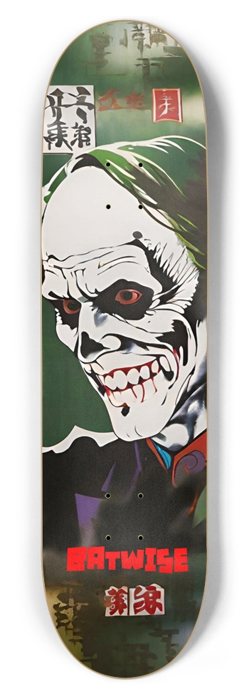 BATWISE BAMBOO Twisted Clown 01 Deck 8-1/2 Skateboard Deck