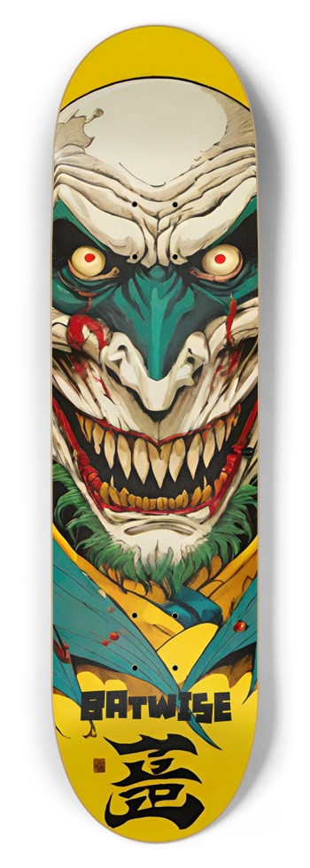 BATWISE BAMBOO Twisted Kanji 01 Deck 8-1/2 Skateboard Deck