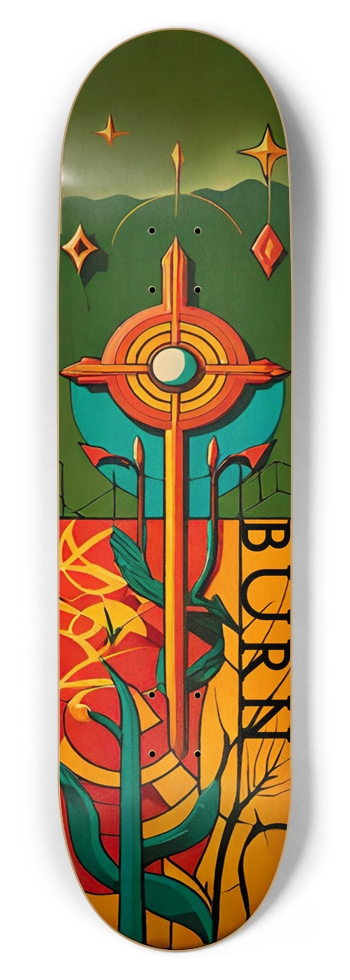 BURN Symbols 01 Deck 8-1/2 Skateboard Deck
