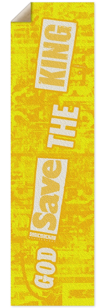 GOD SAVE THE KING (griptape for punk nose shape) 10 x 36 Inch Griptape