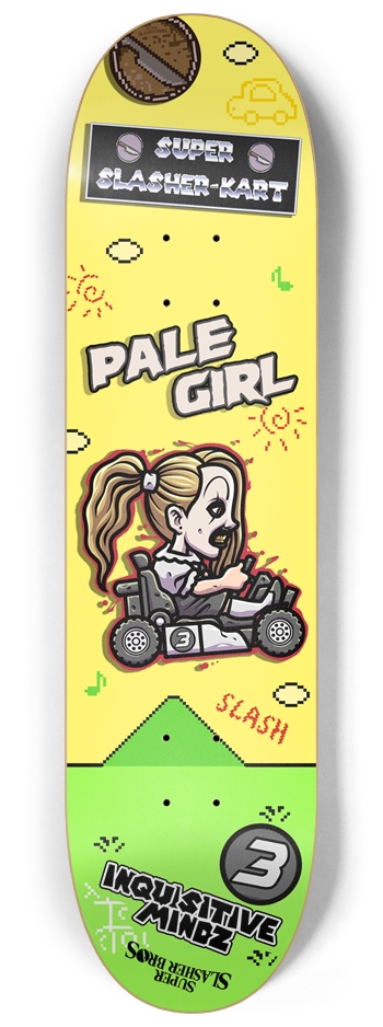 Super Slasher-Kart: PaleGirl 8-1/4 Skateboard Deck