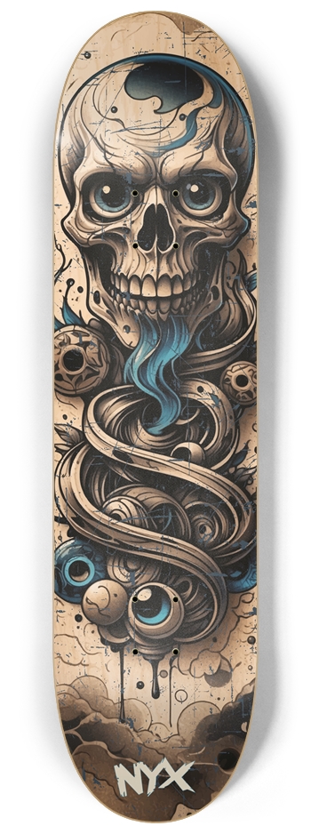 Nyx skull 8-1/4 Skateboard Deck
