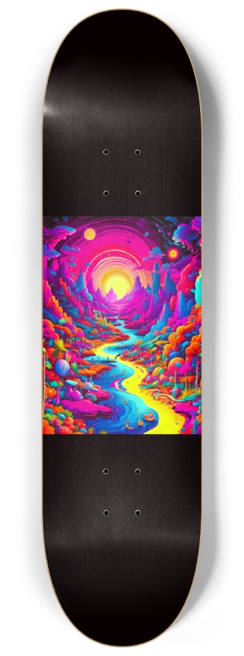 Dream World Glow Skateboard 8-1/4 Skateboard Deck