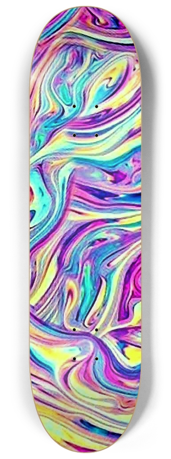 Swirl Glow Skateboard 8-1/4 Skateboard Deck