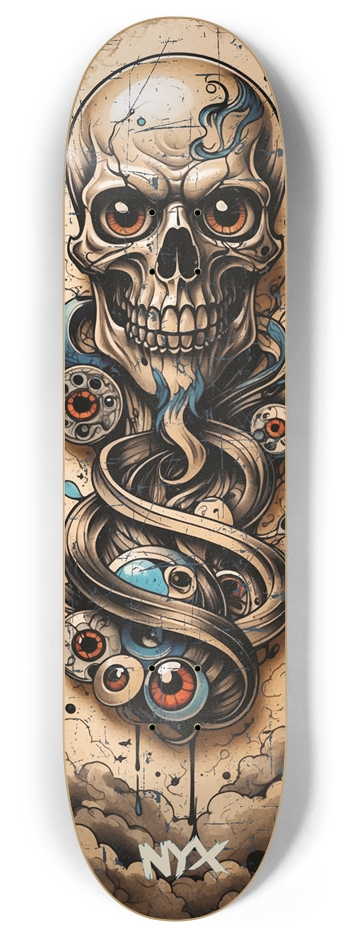 Skull 8 Inch Skateboard Deck