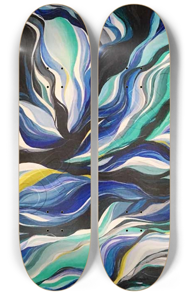 Skateboard Series 2x Artwork 0005 2 Deck Wall Series