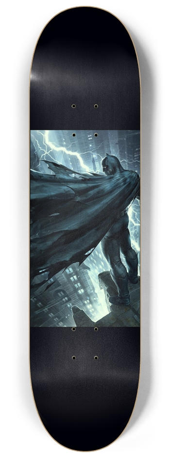 The Dark Knight Lightning Glow Skateboard 8-1/4 Skateboard Deck