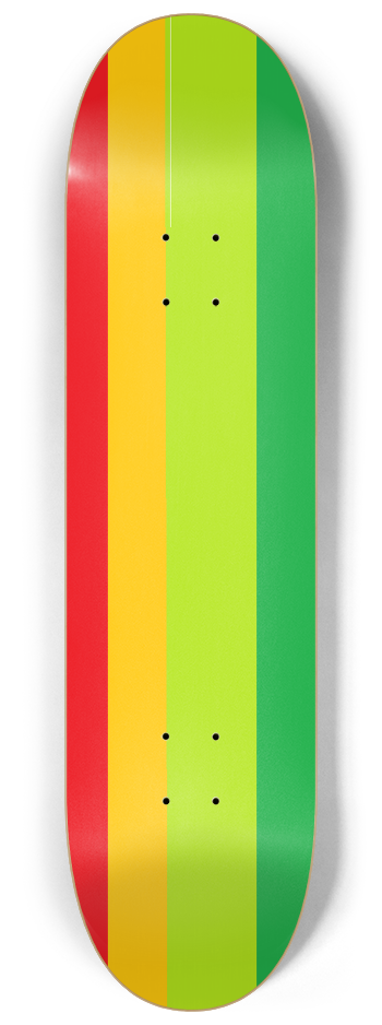 Skateboard Series Color 2x #1 8-1/4 Skateboard Deck