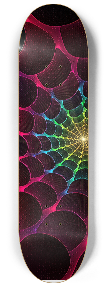 Skateboard Series Color Spiderweb #1 8-1/4 Skateboard Deck