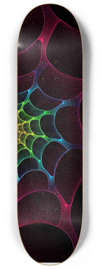 Skateboard Series Color Spiderweb #2 8-1/4 Skateboard Deck