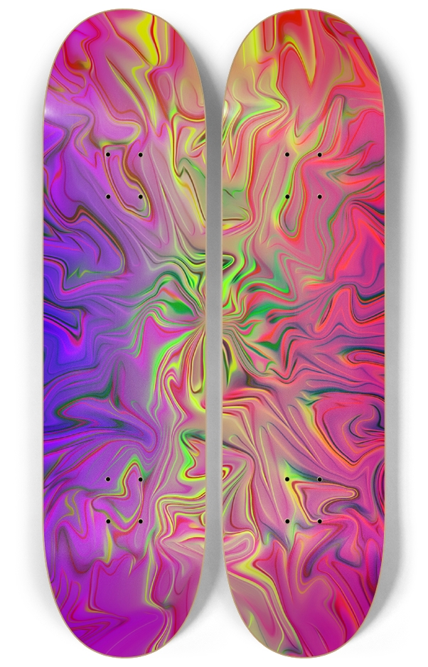 Skateboard Series Custom Decks 2x 0002 2 Deck Wall Series