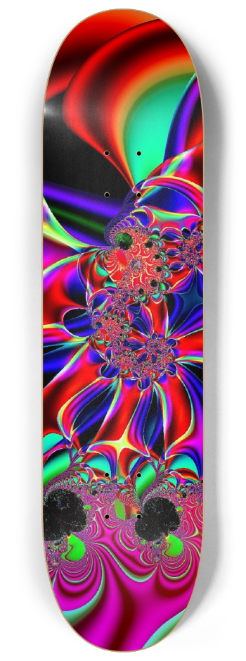 Skateboard Series Color Swirl 2x #1 8-1/4 Skateboard Deck