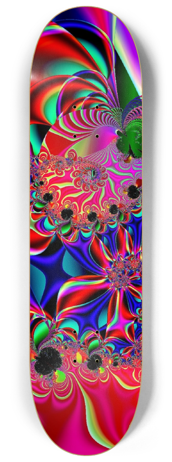 Skateboard Series Color Swirl 2x #2 8-1/4 Skateboard Deck