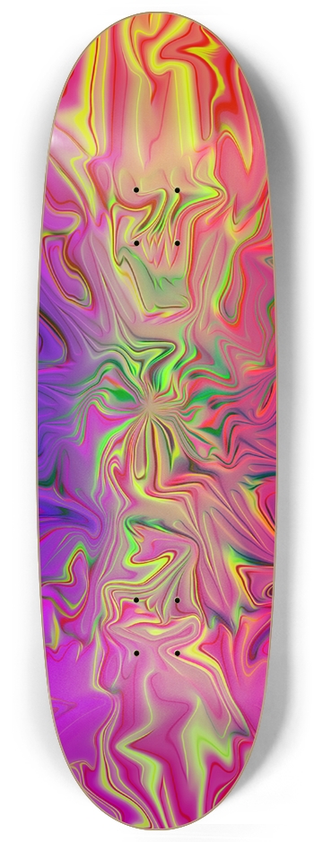 Custom Skateboard color swirl 0002 Egg Shape