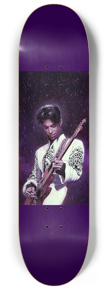 Prince Tribute Glow Skateboard 8-1/4 Skateboard Deck