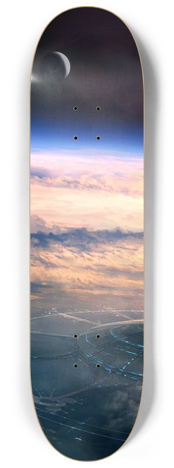 Skateboard Series 2x future earth 0002 #1 8-1/4 Skateboard Deck