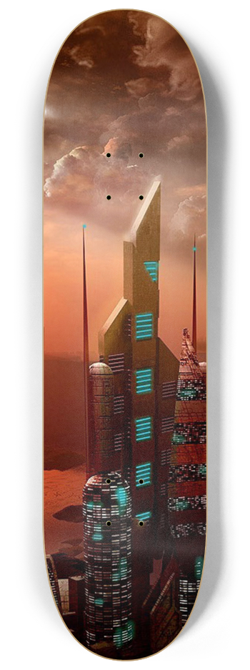 Skateboard Series Future Earth #1 8-1/4 Skateboard Deck