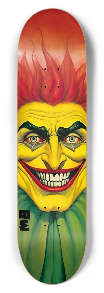 BATWISE BAMBOO Joker Flower 01 8-1/2 Skateboard Deck