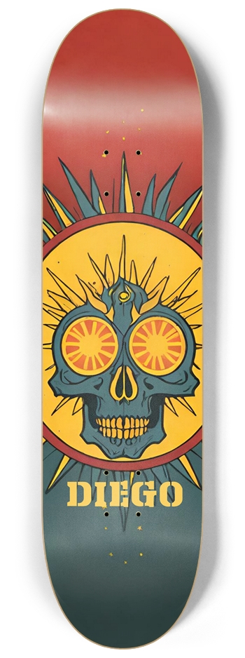 DIEGO DECK SUN GOD 02 8-1/4 Skateboard Deck