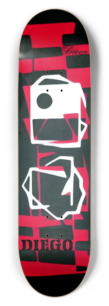 Diego Deck Signed 01 8-1/2 Skateboard Deck